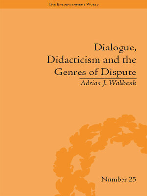 cover image of Dialogue, Didacticism and the Genres of Dispute